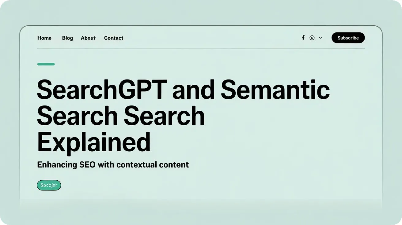 SearchGPT and Semantic Search: Enhancing & Optimizing SEO with Contextual Content
