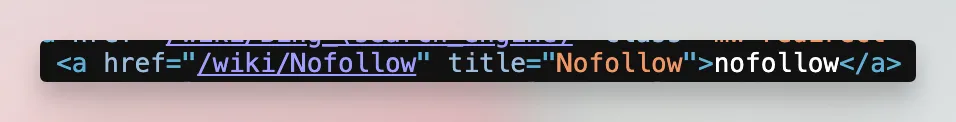 a nofollow link example