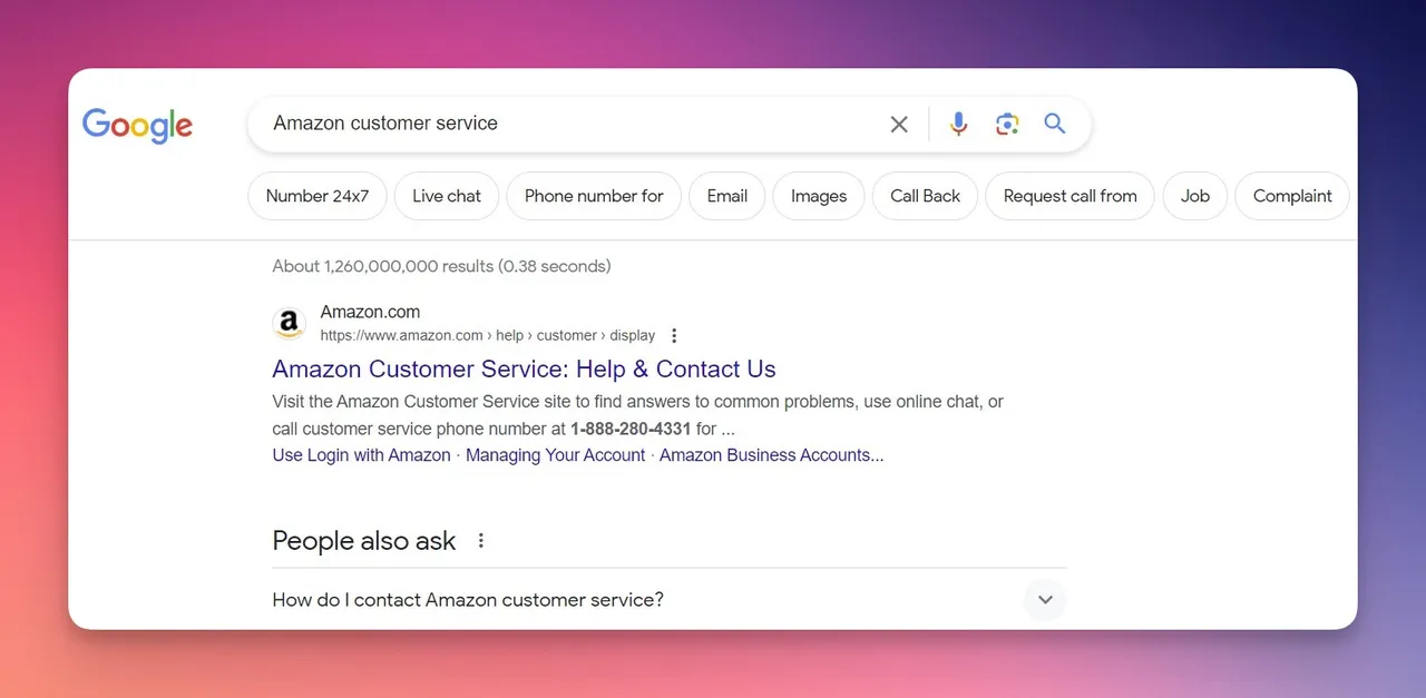 navigational search intent