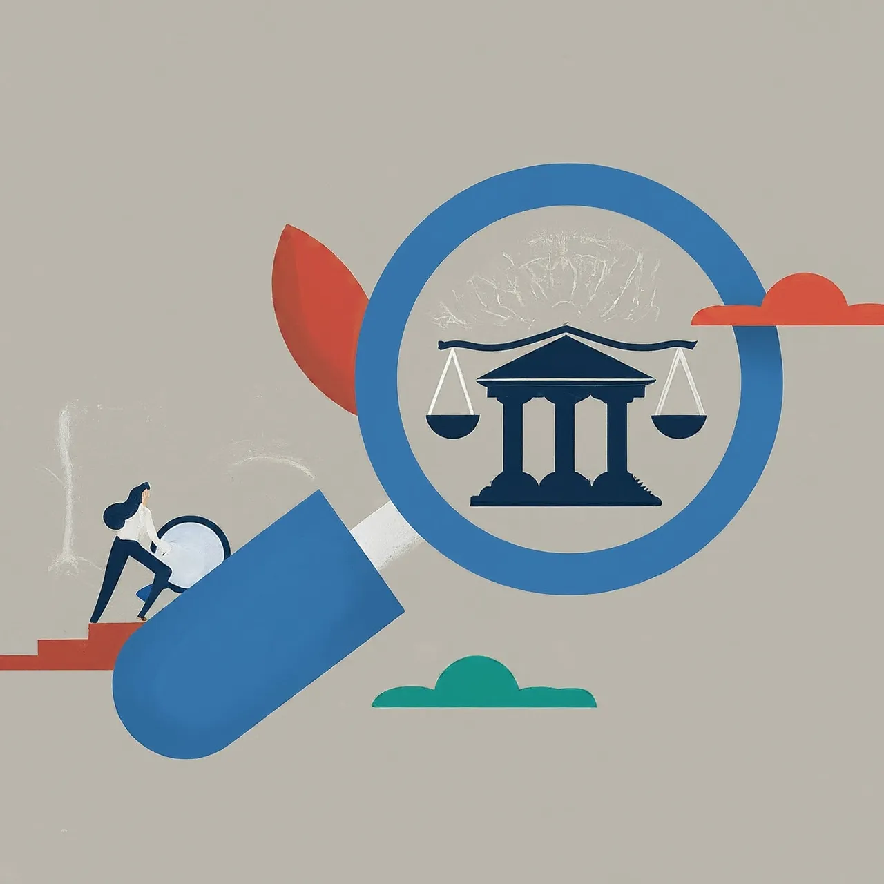 Jurist prueft SEO-Audit-Ergebnisse auf einem Laptop zur Verbesserung der Suchmaschinen-Rankings der Kanzlei