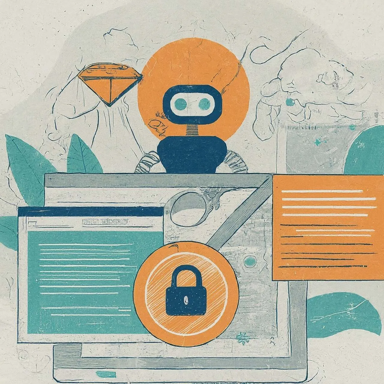 an illustration to show preventing a website from bots