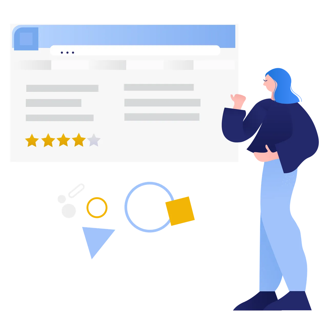 a product review illustration