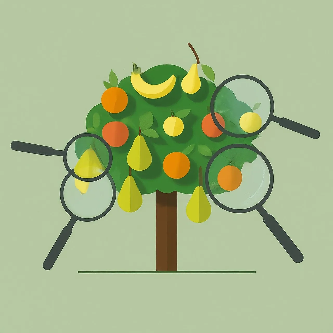a fruit tree symbolizing low hanging fruit keywords