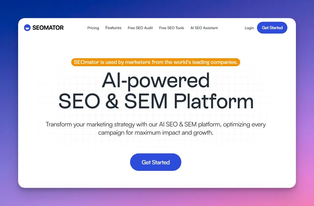 SEOmator Dashboard mit umfassenden SEO-Audit-Ergebnissen und technischen Health-Scores