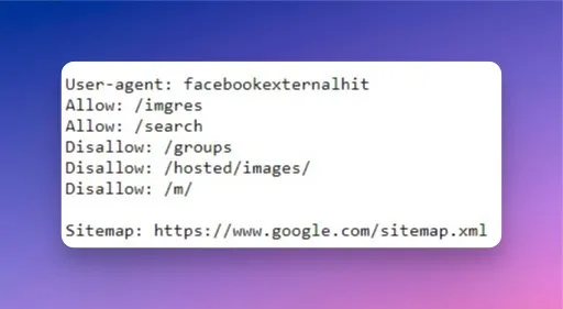 Robots.txt-Dateiinhalt mit Sitemap-Deklarationszeile und URL, die auf den XML-Sitemap-Standort verweist