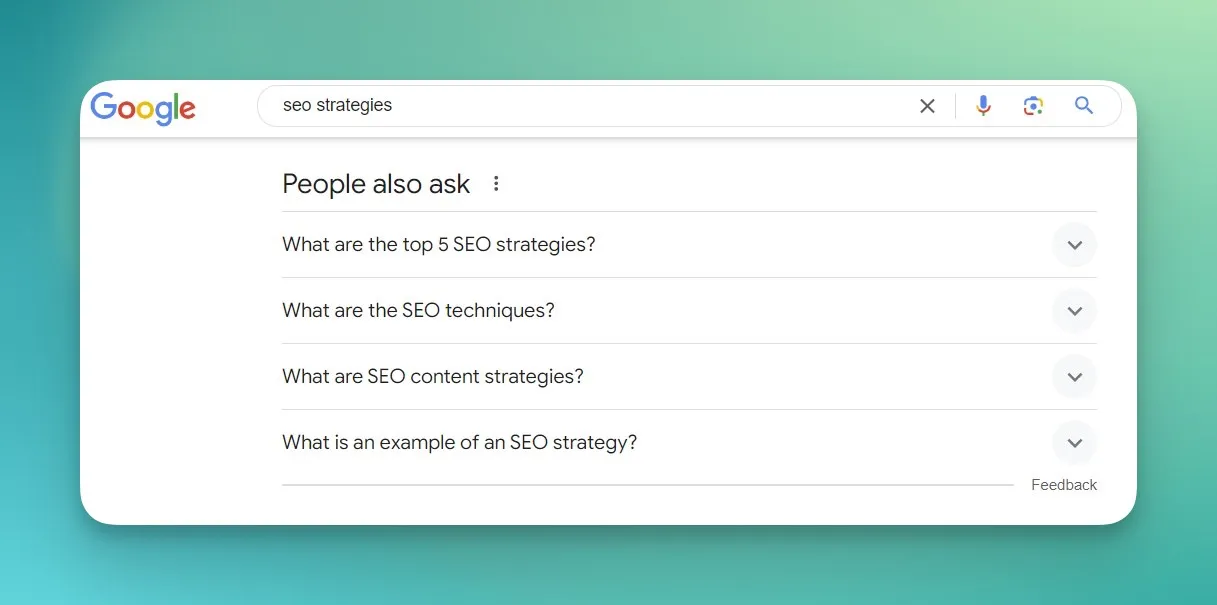 google search for seo strategies