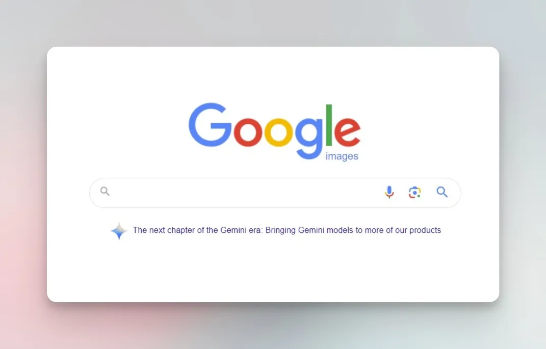Google Search screen