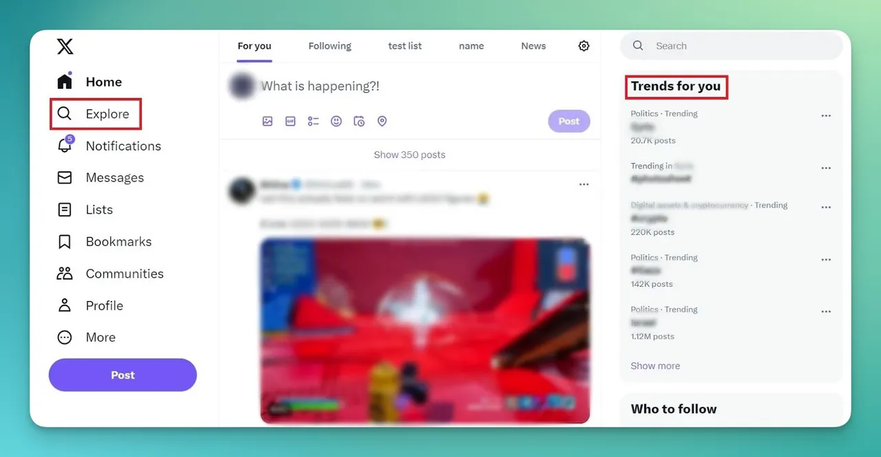 Trends auf Twitter