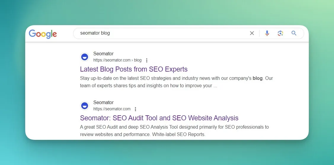 navigational user intent example