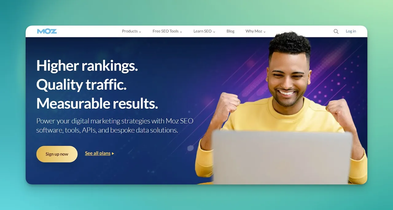 Moz homepage