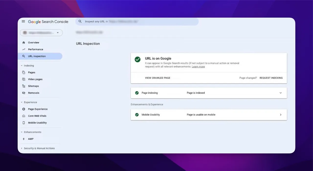 url inspection tool