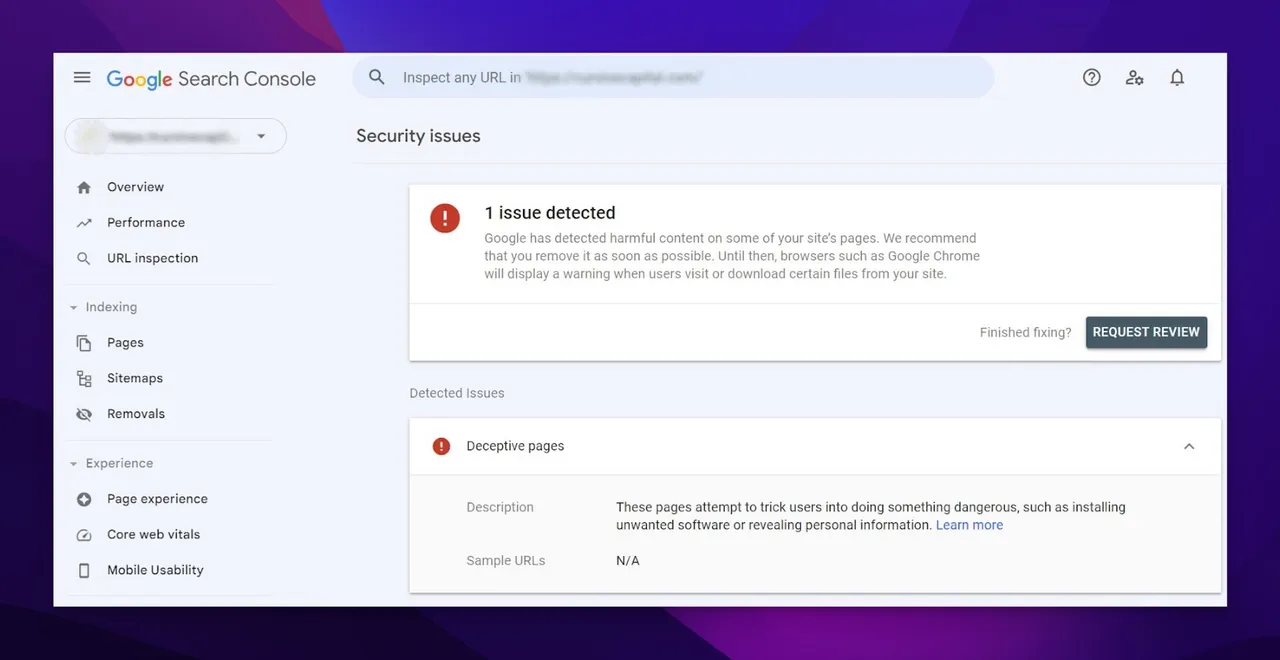 Malware-Erkennung in der Search Console