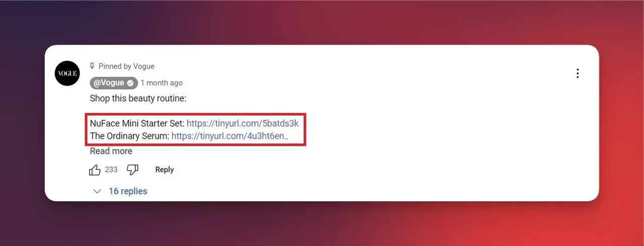 youtube kommentar backlink