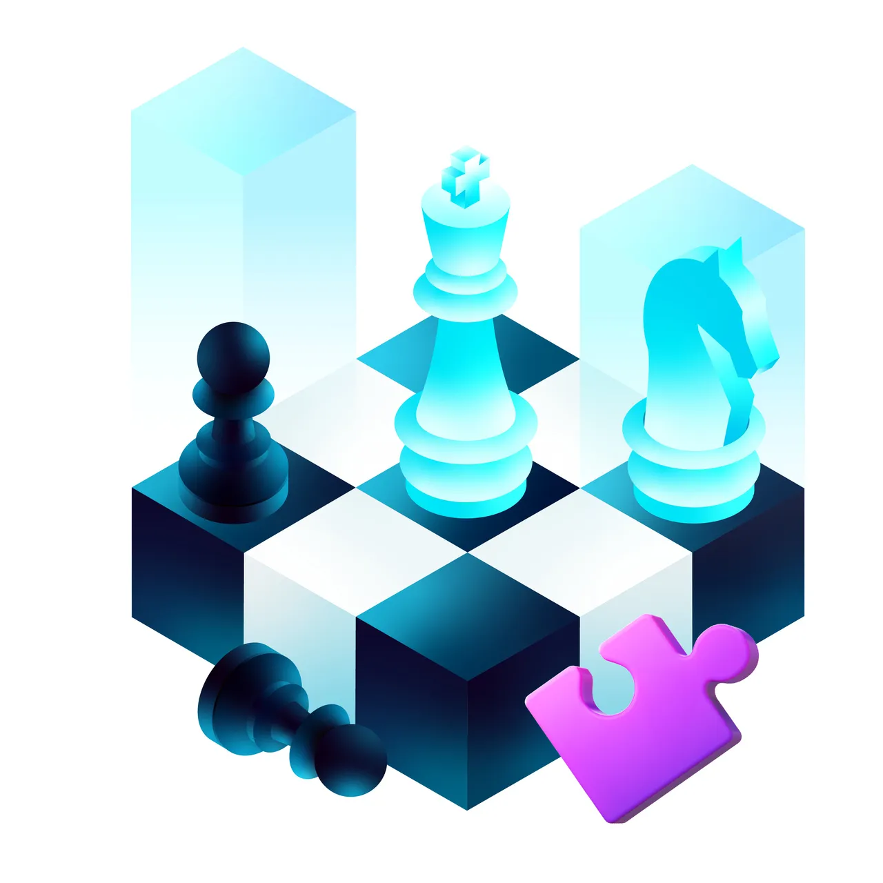 a chess elements that describe competition