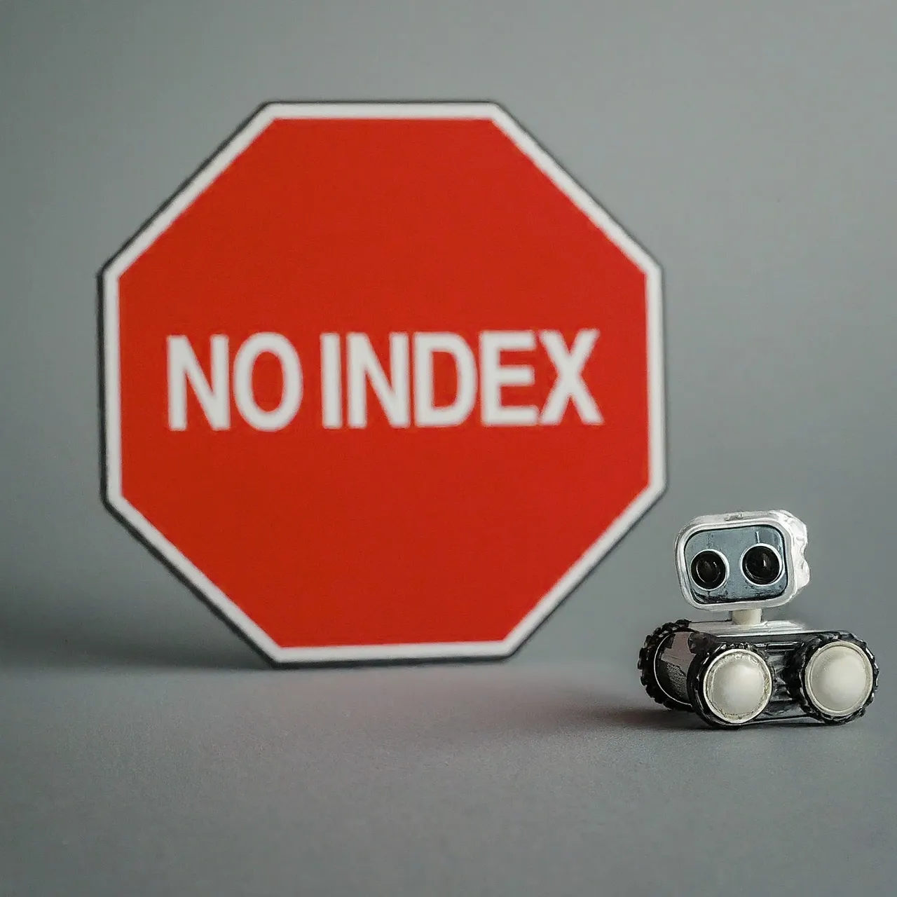 an illustration shows how a bot act when see a noindex tag