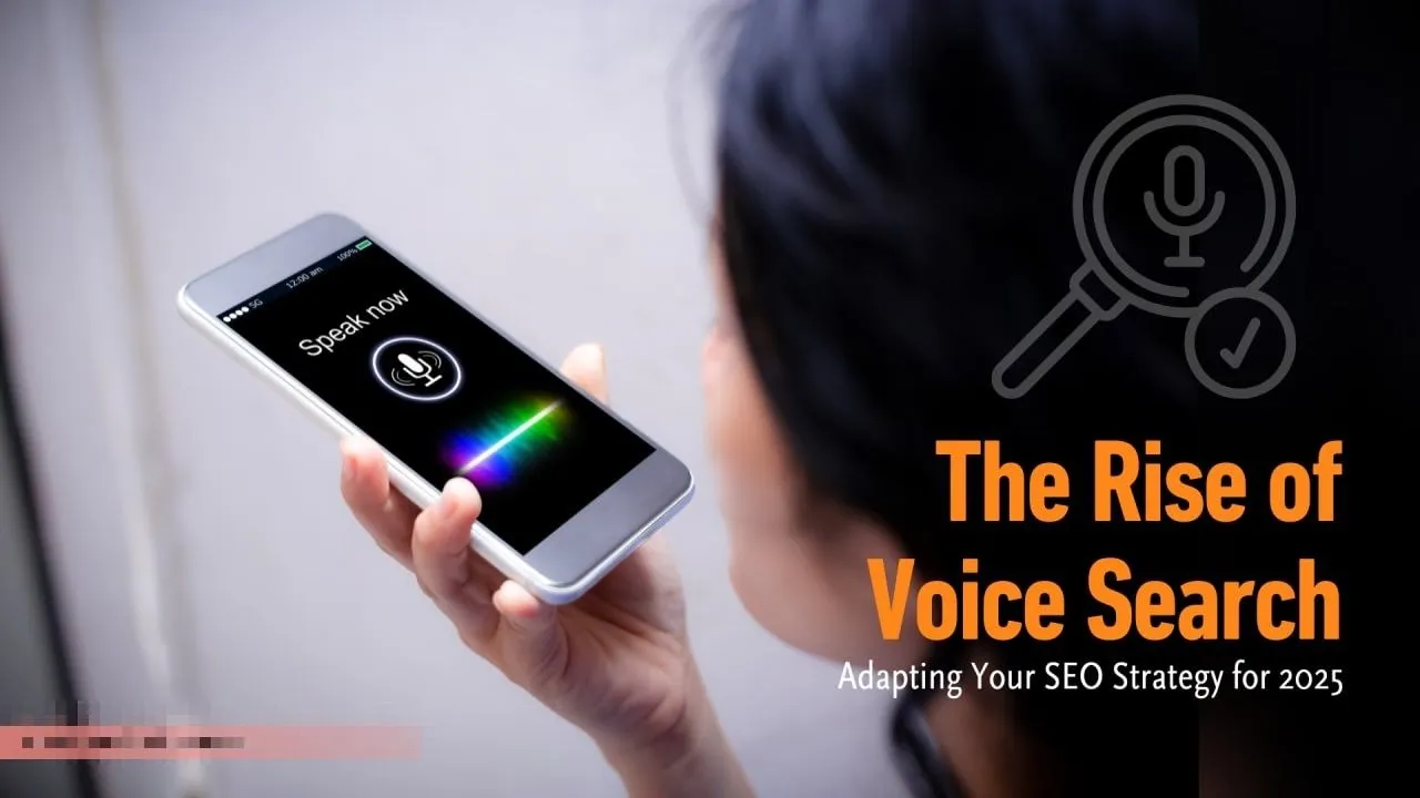 Person using voice search on smartphone to find local business information, demonstrating how voice assistants have become integral to daily search behavior