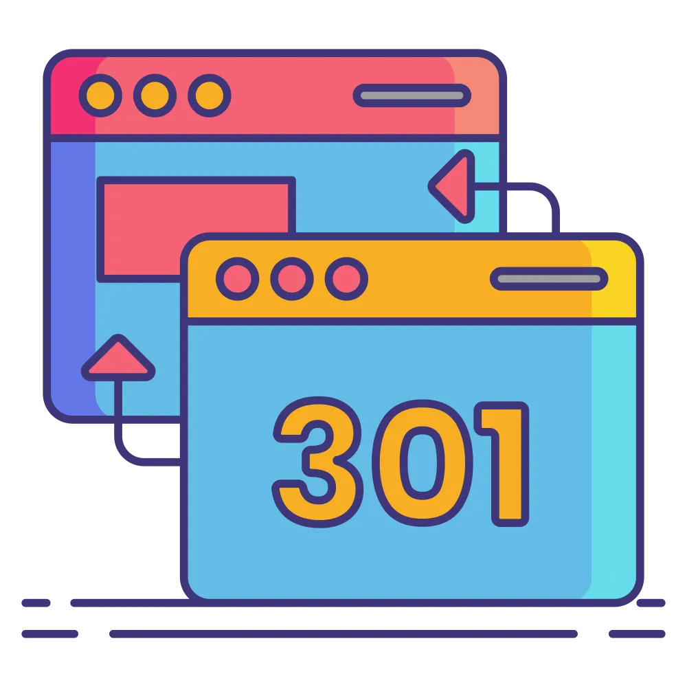 301 redirect as known as permanent redirect icon