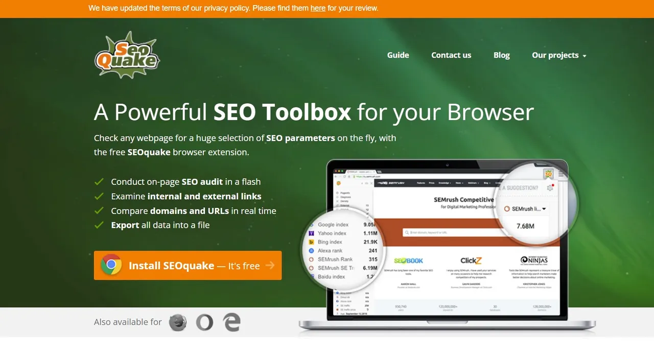 SEOquake tool