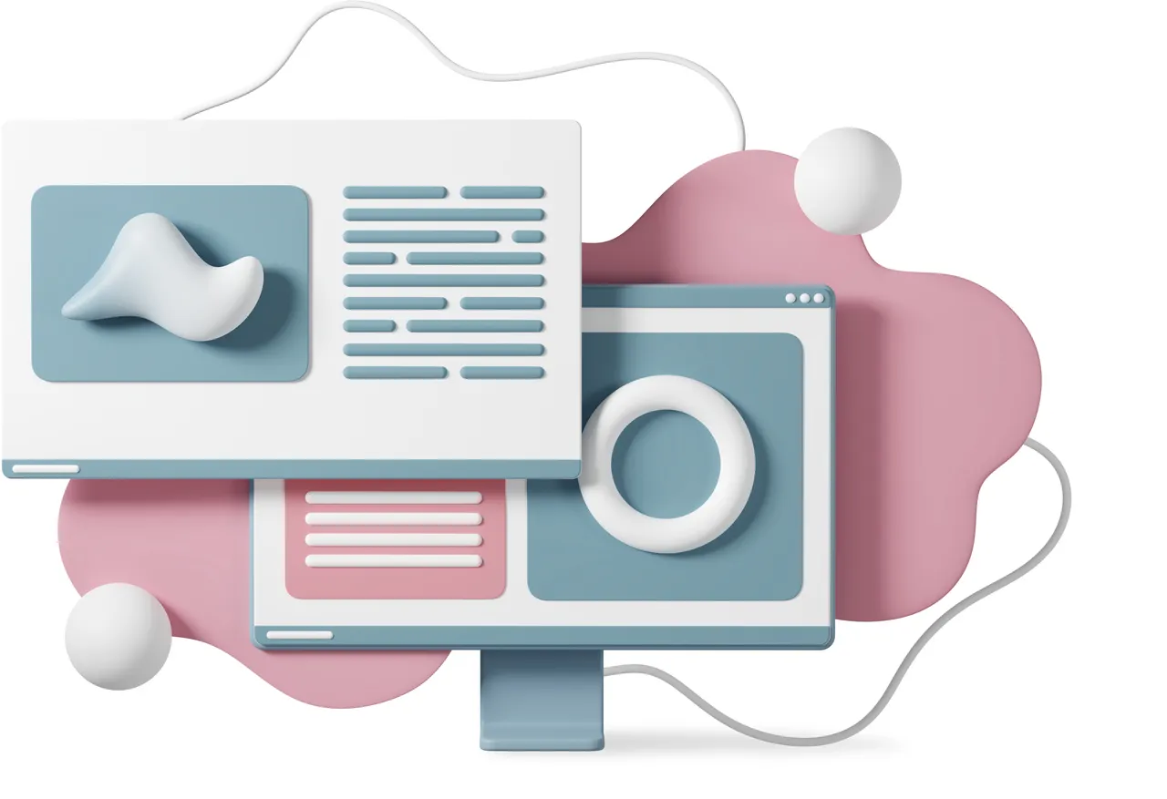 illustrated web pages