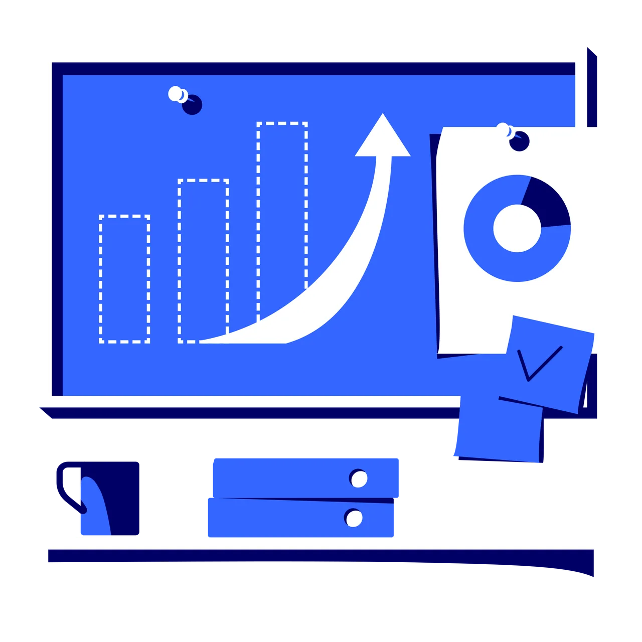 Balkendiagramm und Kreisdiagramm