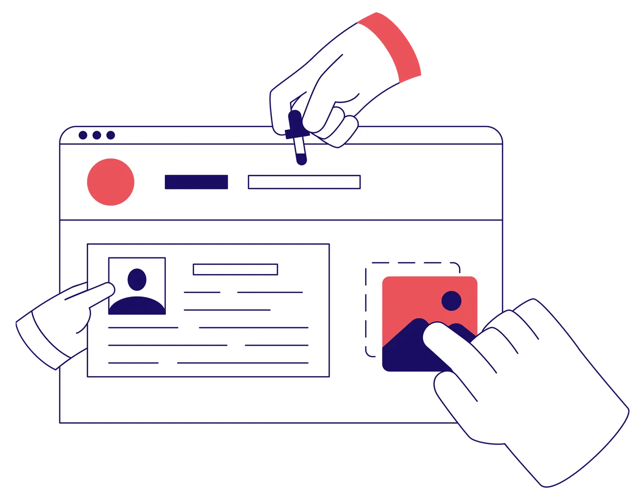 Elemente der Gestaltung einer Website