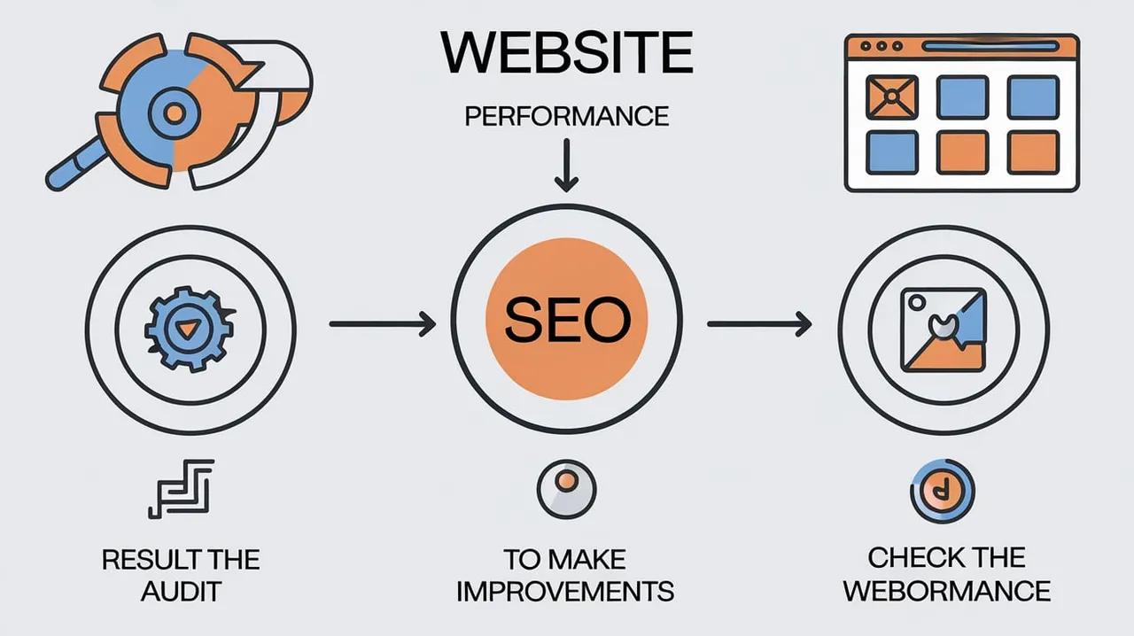 Graph showing correlation between regular SEO audits and improvement in website traffic and conversion metrics