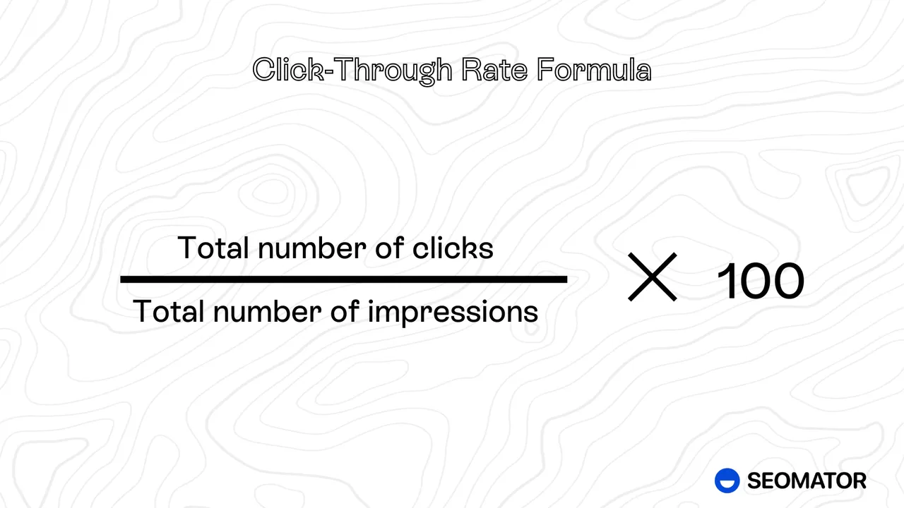 click through rate formula