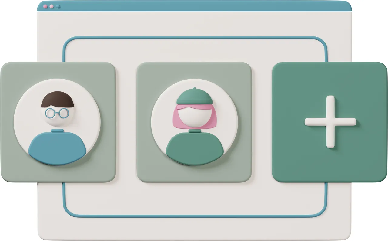 adding a new user illustration