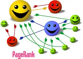 Image showing the link structure between various websites on the Internet