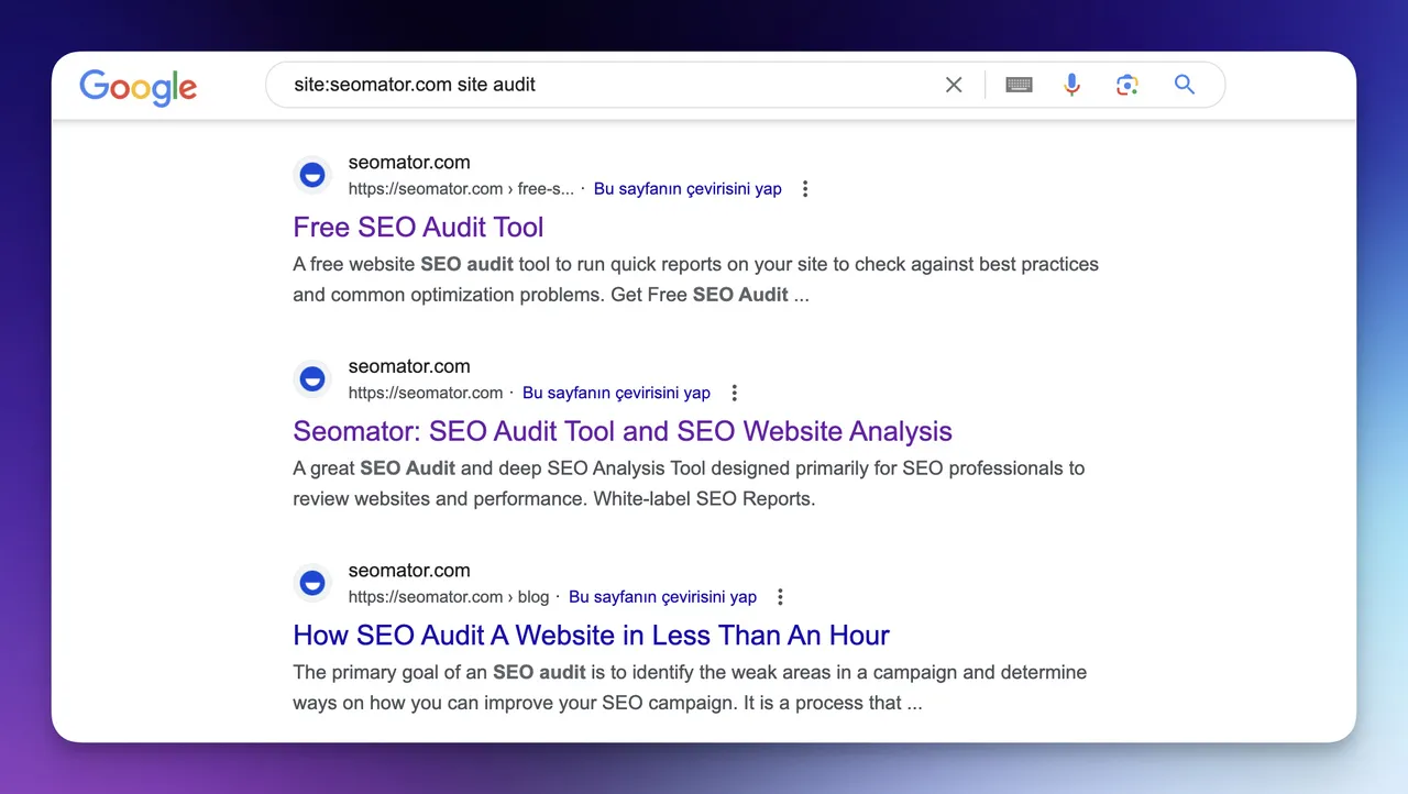 search a keyword with google operators