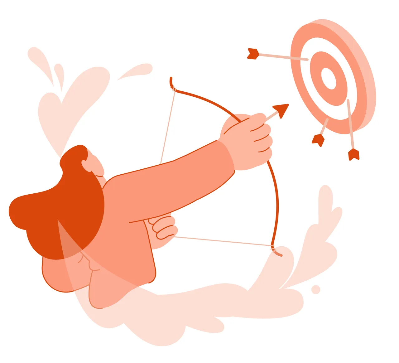 shooting a target illustration
