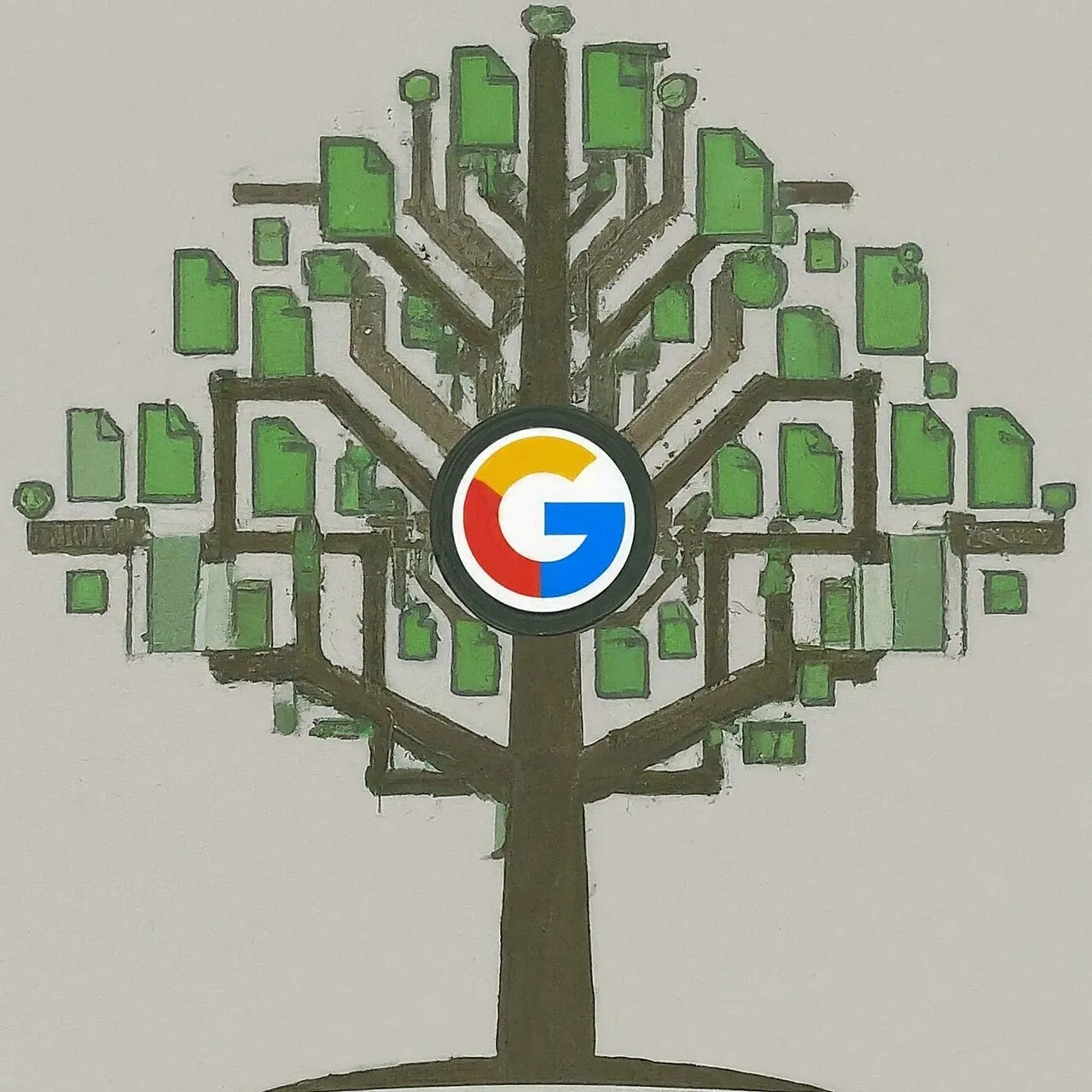 google index symbolizing with a tree