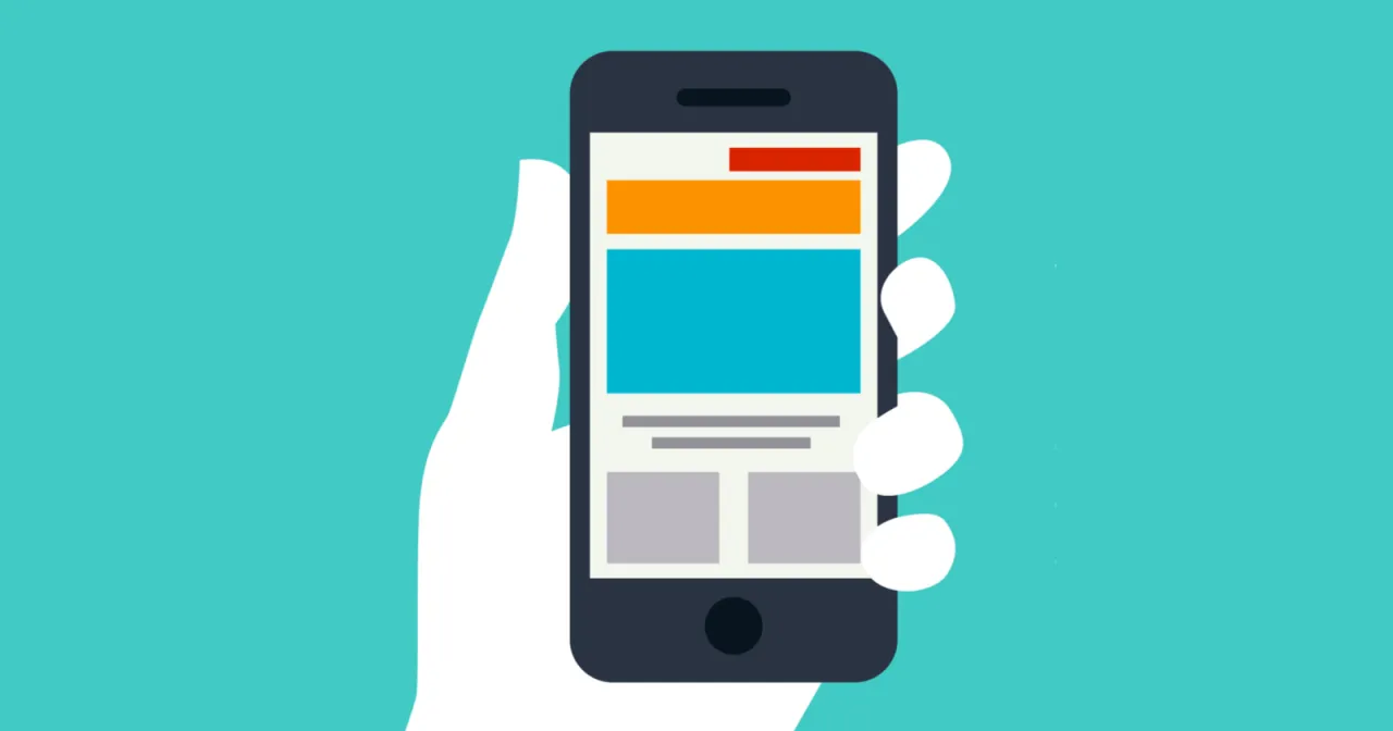 Mobiltelefon zeigt eine gemeinnuetzige Website, die fuer mobilfreundliches Browsen und Spenden optimiert ist