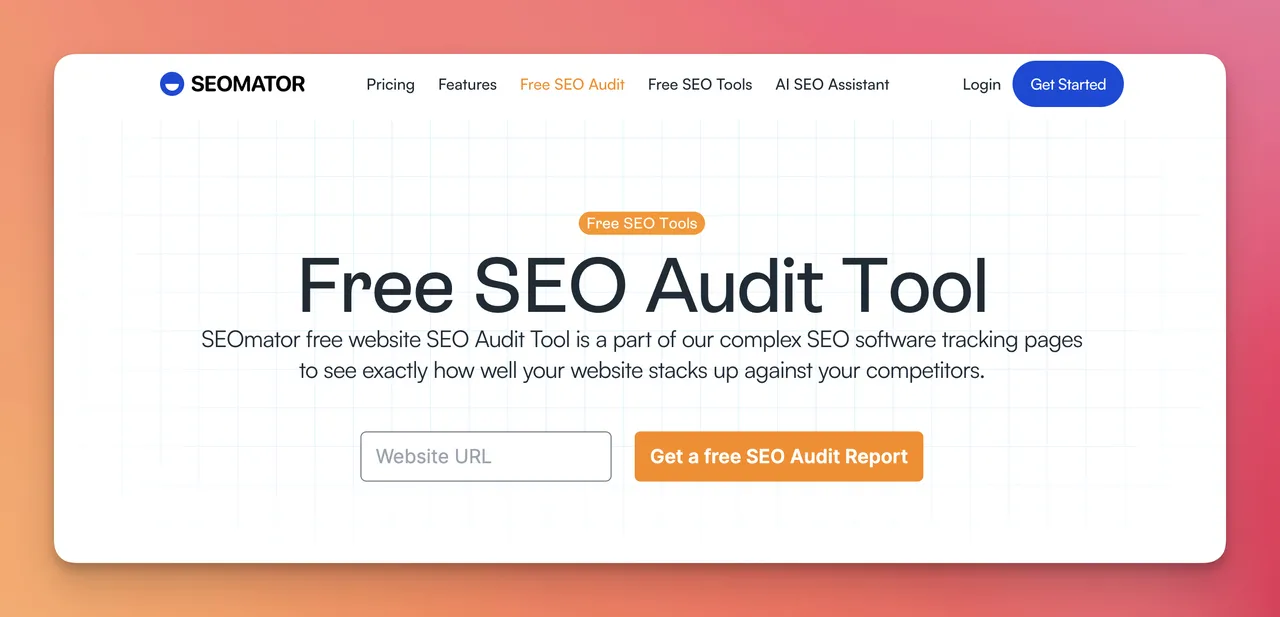 Das kostenlose Audit-Tool von SEOmator