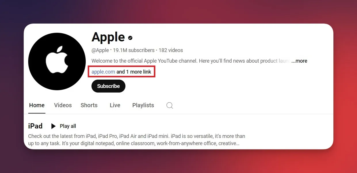 profil backlink auf youtube