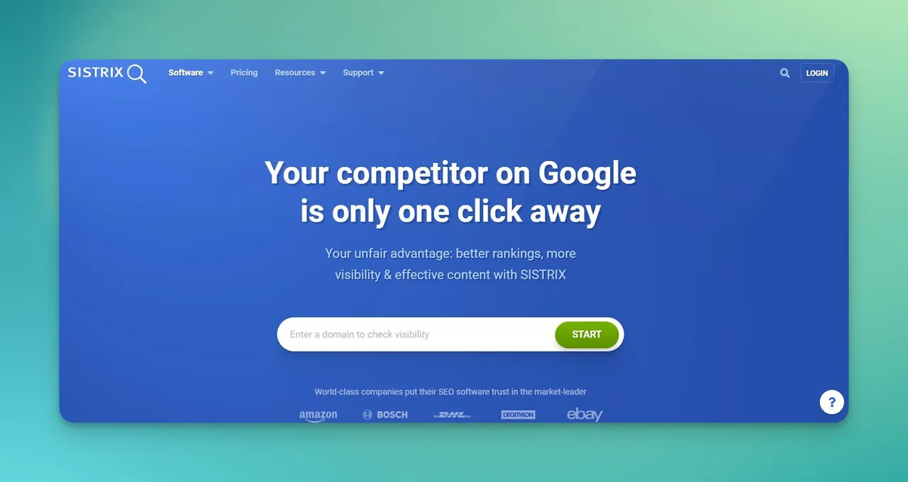 sistrix homepage