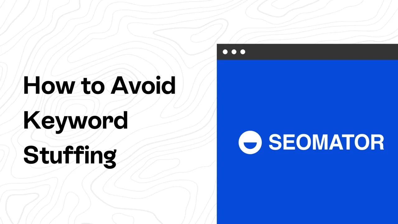 Illustration des Konzepts von Keyword Stuffing in SEO mit hervorgehobenen wiederholten Keywords im Inhalt