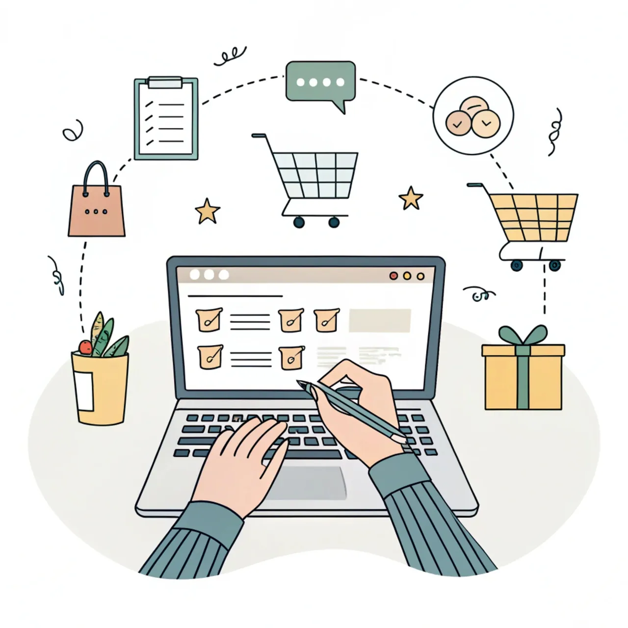 E-Commerce-Produktlistenseite mit optimierten Titeln, Beschreibungen und Bildern für bessere Suchsichtbarkeit
