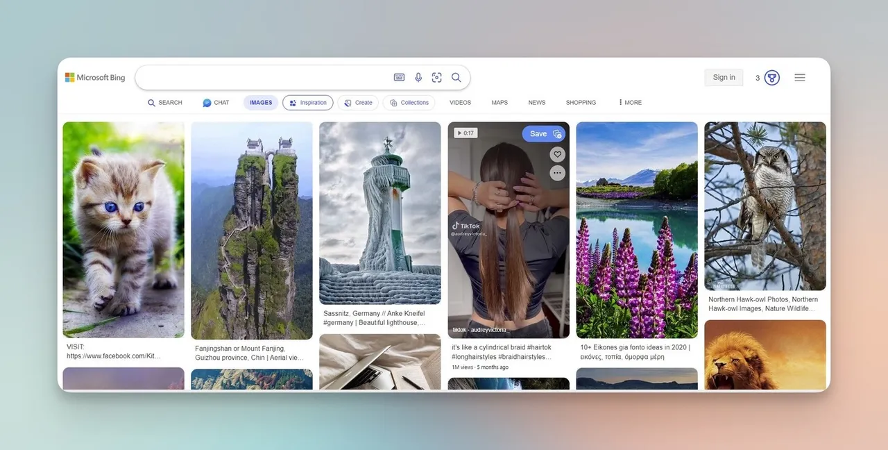 Bing Image search
