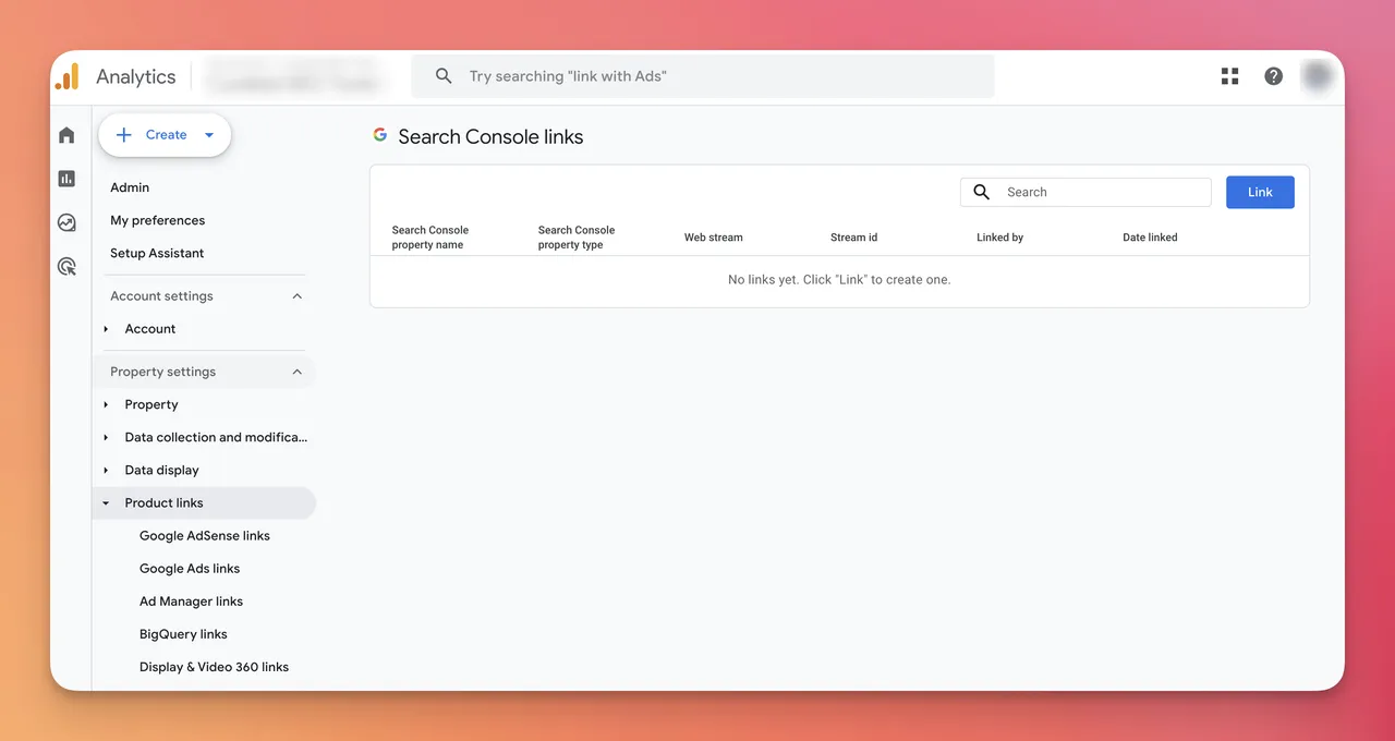 integration Google products with Google Analytics