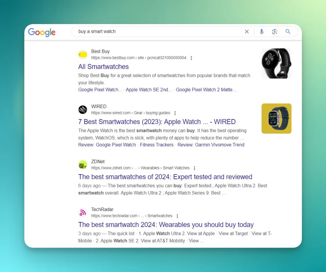 transactional user intent example