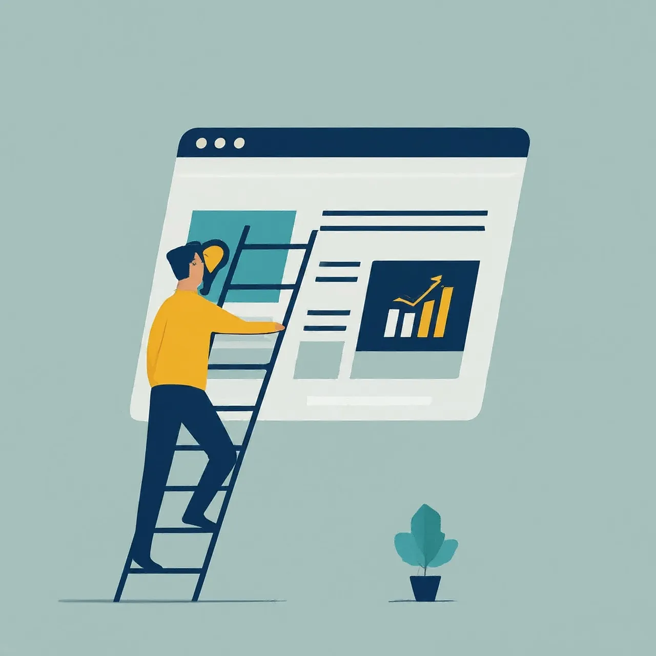 a man working on recovering seo rankings